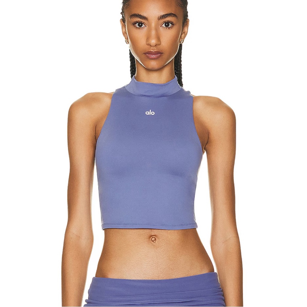 ALO That Shelf Bra Alosoft Tank in Blue - Size Small